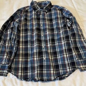 Boys Crewcuts Blue Plaid Shirt. Size 8. EUC